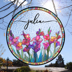 Custom-Birth-Flower-&-Name-Self-Gift,-Friend-Personalized-Window-Hanging-Suncatcher-5