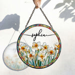 Custom-Birth-Flower-&-Name-Self-Gift,-Friend-Personalized-Window-Hanging-Suncatcher-6