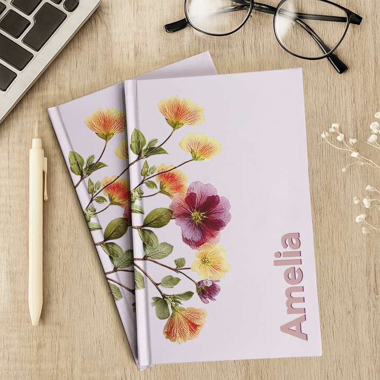 Custom-Birth-Flower-&-Name-Shadow-Text-Personalized-Journal-3