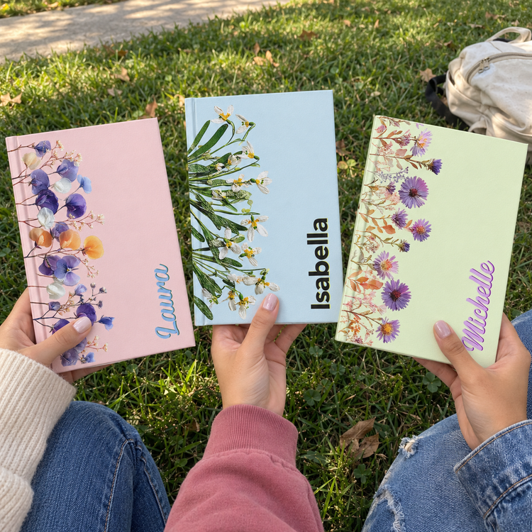 Custom-Birth-Flower-&-Name-Shadow-Text-Personalized-Journal-5