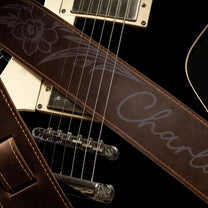 Custom-Birth-Flower-Personalized-Leather-Guitar-Strap-4