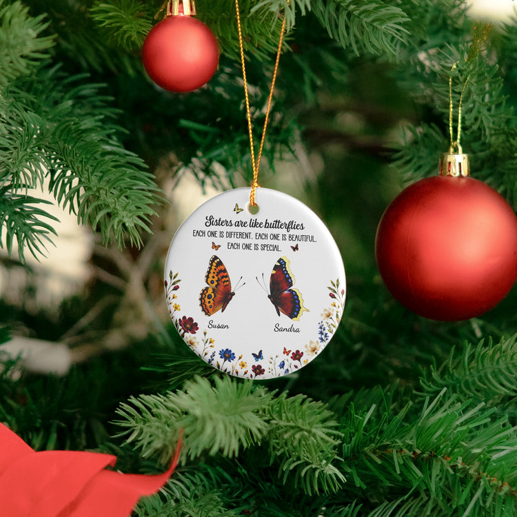 Custom-Birth-Month-Butterflies-Gift-For-Sister-Friend-Sibling-Personalized-Ornament-4