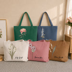 Custom-Birth-Month-Flower-With-Name-Gift-For-Her-Daughter-Friend-Girlfriend--Personalized-Tote-Bag-2
