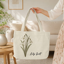 Custom-Birth-Month-Flower-With-Name-Gift-For-Her-Daughter-Friend-Girlfriend--Personalized-Tote-Bag-3