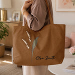Custom-Birth-Month-Flower-With-Name-Gift-For-Her-Daughter-Friend-Girlfriend--Personalized-Tote-Bag-4