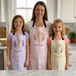Custom-Birth-Month-Flower-With-Name-Gift-For-Her,-Grandma,-Mom-Personalized-Apron-2