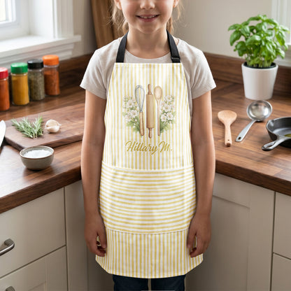 Custom-Birth-Month-Flower-With-Name-Gift-For-Her,-Grandma,-Mom-Personalized-Apron-6