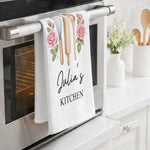 Custom-Birth-Month-Flower-With-Name-Gift-For-Her,-Grandma,-Mom-Personalized-Kitchen-Towel-4