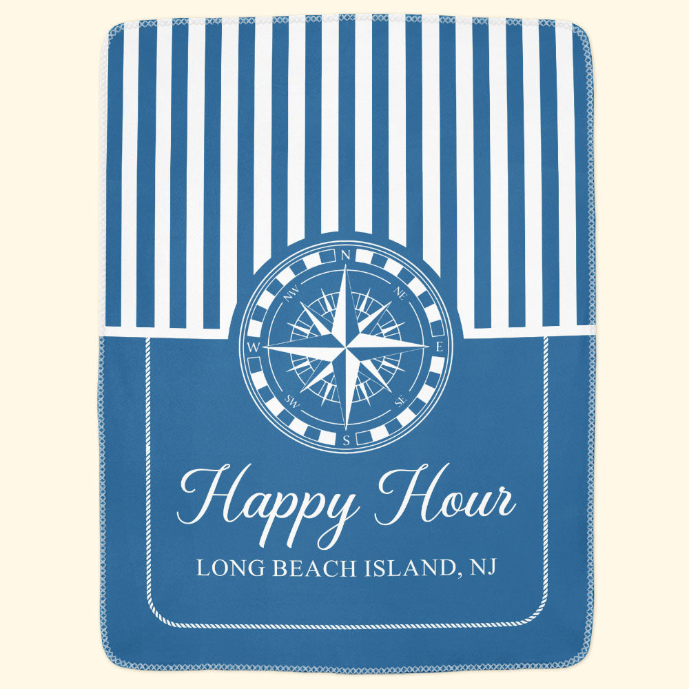 Custom-Boat-Name,-Nautical,-Anchor-Personalized-Blanket-1