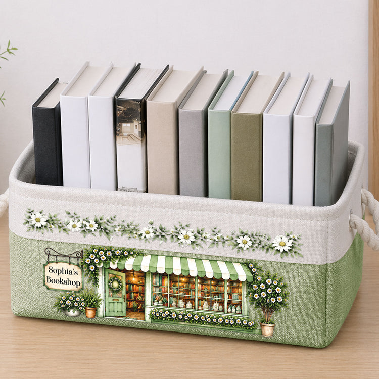 Custom-Bookshop-Book-Organizer-Basket,-Book-Lover-Gift-For-Reader-Personalized-Storage-Basket-1