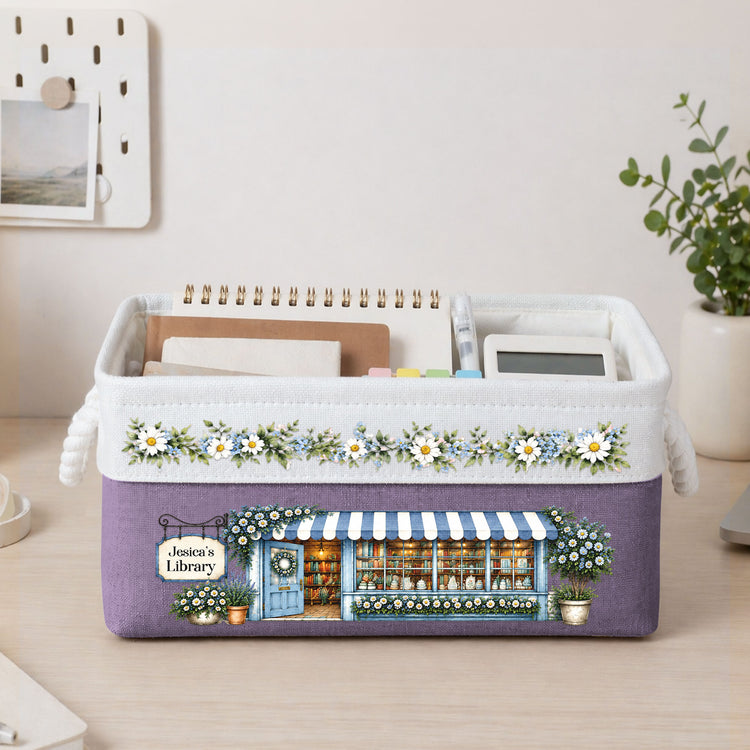 Custom-Bookshop-Book-Organizer-Basket,-Book-Lover-Gift-For-Reader-Personalized-Storage-Basket-3