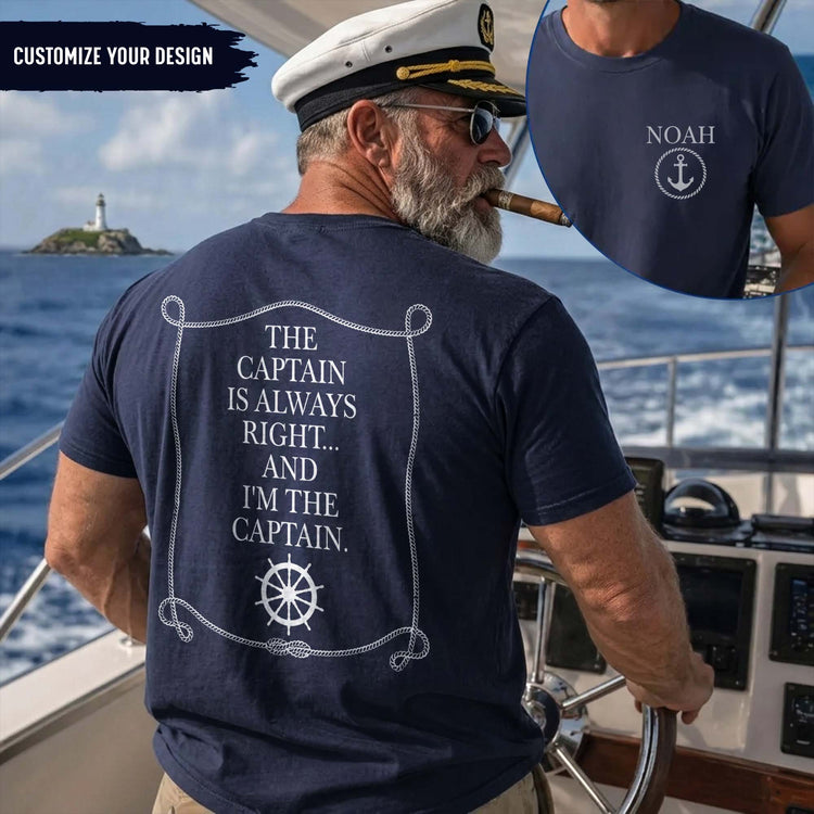 Custom-Captain-Boating-Nautical-The-Captain-Is-Always-Right-Personalized-Shirt-1