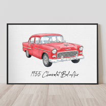 Custom-Car-Photo-Watercolor-Art-Fathers-Day-Birthday-Gift-For-Dad-Husband-Personalized-Poster-2