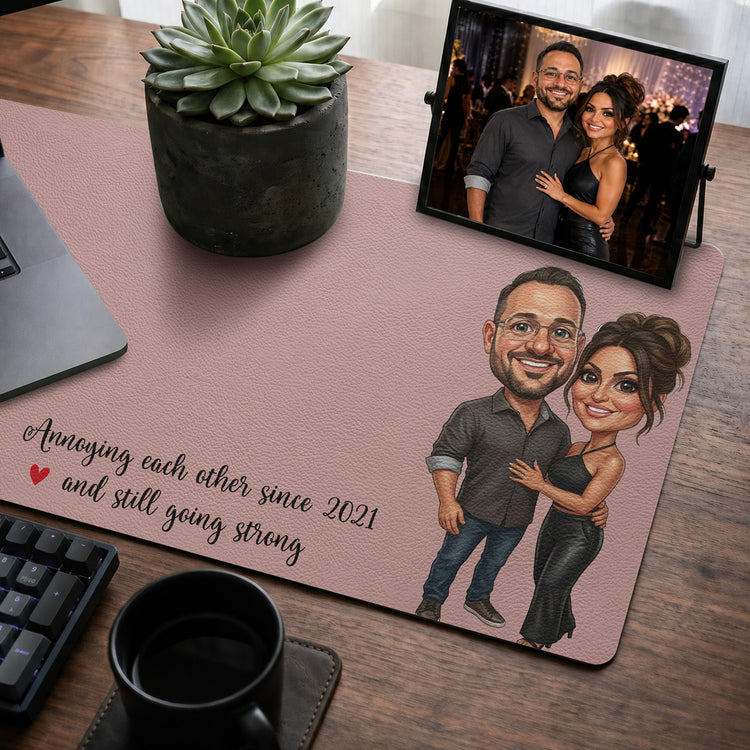 Custom-Caricature-Funny-Couples,-Family-Photo-Custom-Cartoon-Drawing-From-Photo-Personalized-Desk-Mat-4