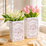 Custom-Ceramic-Flower-Book-Vase-For-New-Home-Occasion,-Housewarming-Gift-For-Couple-Personalized-Vase-5