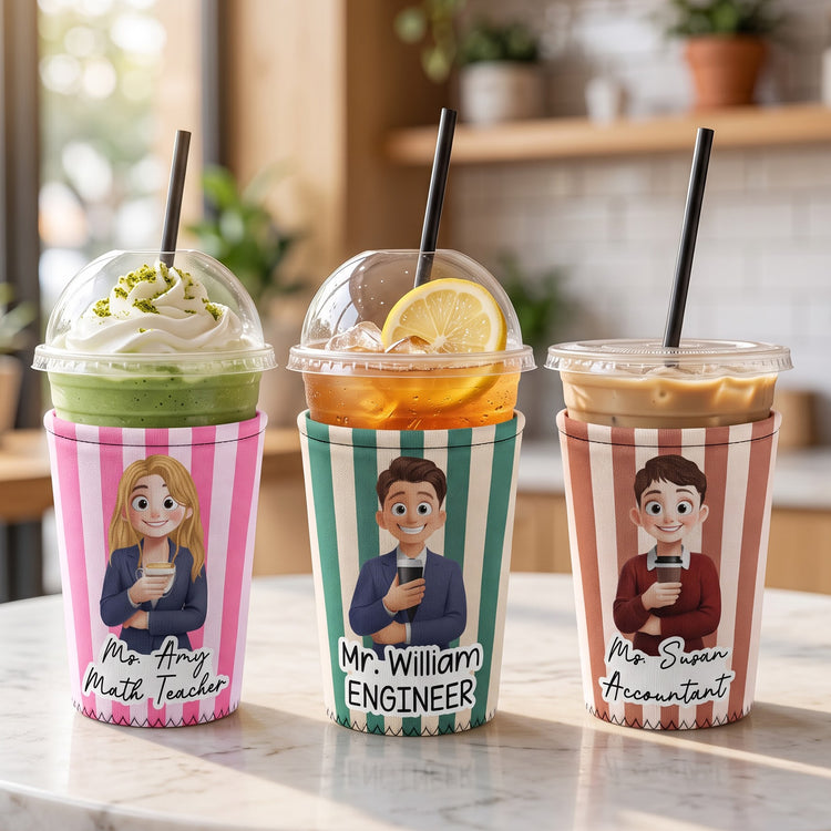 Custom-Character-For-Teacher,-Coworker,-Boss-With-Name-Personalized-Iced-Coffee-Sleeve0