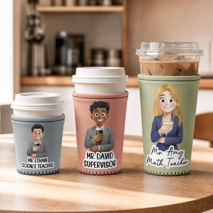 Custom-Character-For-Teacher,-Coworker,-Boss-With-Name-Personalized-Iced-Coffee-Sleeve1