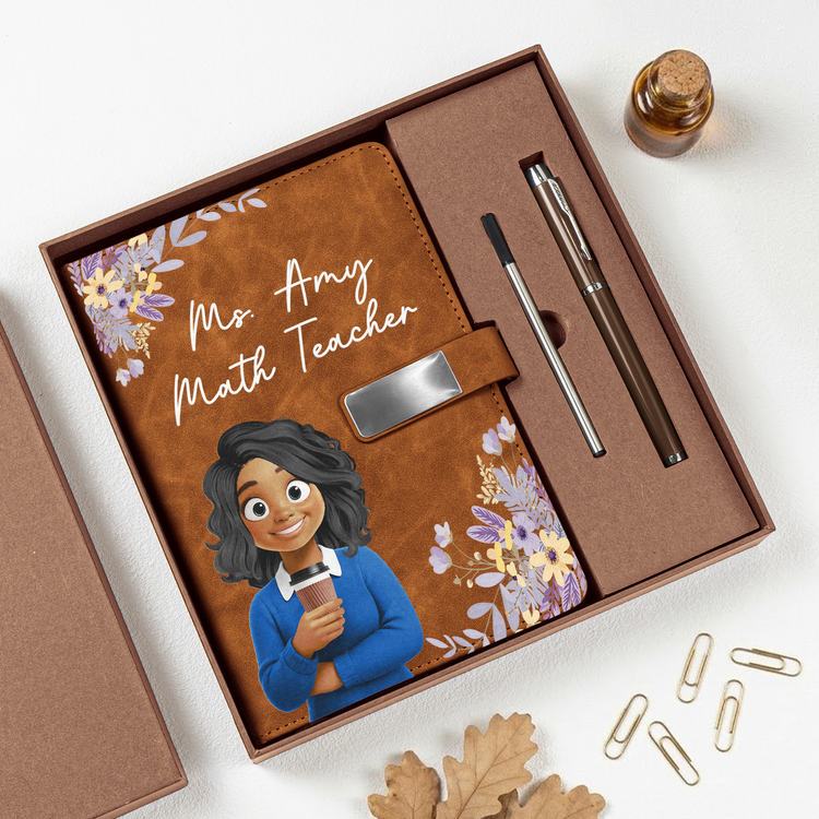 Custom-Character-For-Teacher,-Coworker,-Boss-With-Name-Personalized-Notebook-Set2