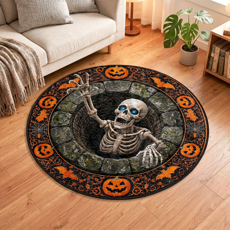 Custom-Character-Optical-Illusion-Round-Rug,-Halloween-Floor-Mat-Spooky-Pumpkin-Hole-Carpet,-Scary-Bottomless-Pit-Home-Decor-Halloween-Party-Rug-Personalized-Quilted-Mat-4