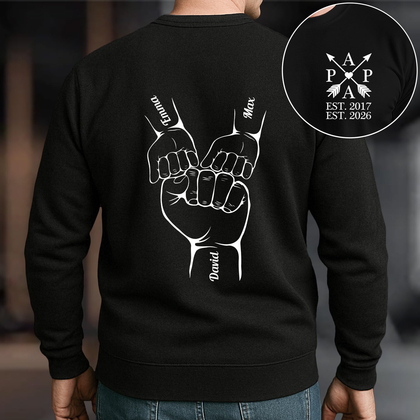 Custom-Children'S-Names-&-Birth-Years-Gift-For-Dad,-Papa,-Pop-Personalized-Shirt-4