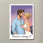 Custom-Couple-Gifts-Photo-Into-Art-Cartoon-Style-Personalized-Magnet-3