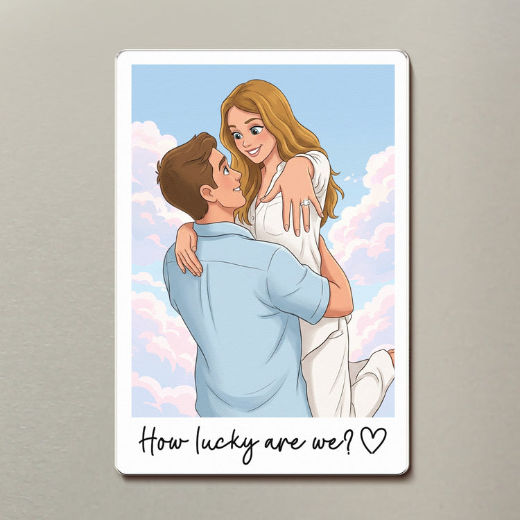 Custom-Couple-Gifts-Photo-Into-Art-Cartoon-Style-Personalized-Magnet-4