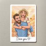 Custom-Couple-Gifts-Photo-Into-Art-Cartoon-Style-Personalized-Magnet-5