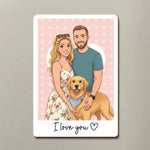 Custom-Couple-Gifts-Photo-Into-Art-Cartoon-Style-Personalized-Magnet-6