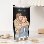 Custom-Couple-Photo-Cartoon-Art-Anniversary-Gifts-For-Wife-Girlfriend-Personalized-Tumbler-Cup-6