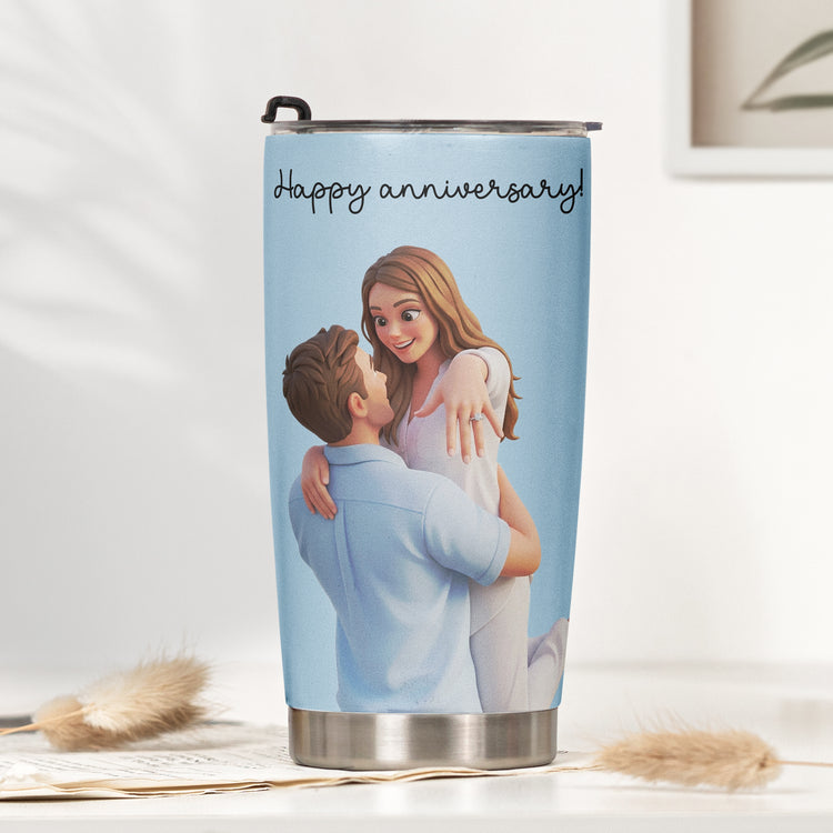 Custom-Couple-Photo-Forever-&-Always-Anniversary-Gifts-For-Wife-Personalized-Tumbler-Cup-2