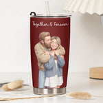 Custom-Couple-Photo-Forever-&-Always-Anniversary-Gifts-For-Wife-Personalized-Tumbler-Cup-5
