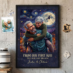 Custom-Couple-Photo-Halloween-Van-Gogh-Art-Gift-For-Her,-Him-Personalized-Poster-1