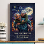 Custom-Couple-Photo-Halloween-Van-Gogh-Art-Gift-For-Her,-Him-Personalized-Poster-2