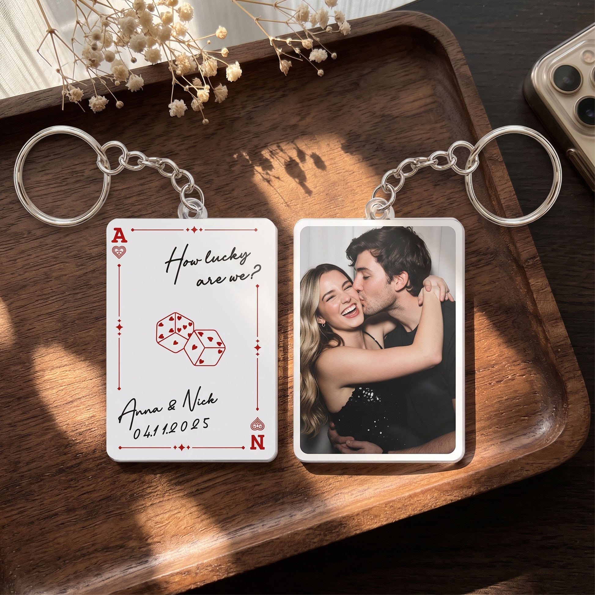 Custom-Couple-Photo-How-Lucky-Are-We-Personalized-Keychain-1