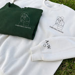 Custom-Couple-Photo-Line-Art-Matching-Embroidered-Shirt-Sweatshirt-Personalized-Shirt-2