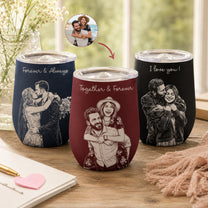 Custom-Couple-Photo-Sketch-Line-Art-Anniversary-Gift-For-Him-Her-Personalized-Wine-Tumbler-1