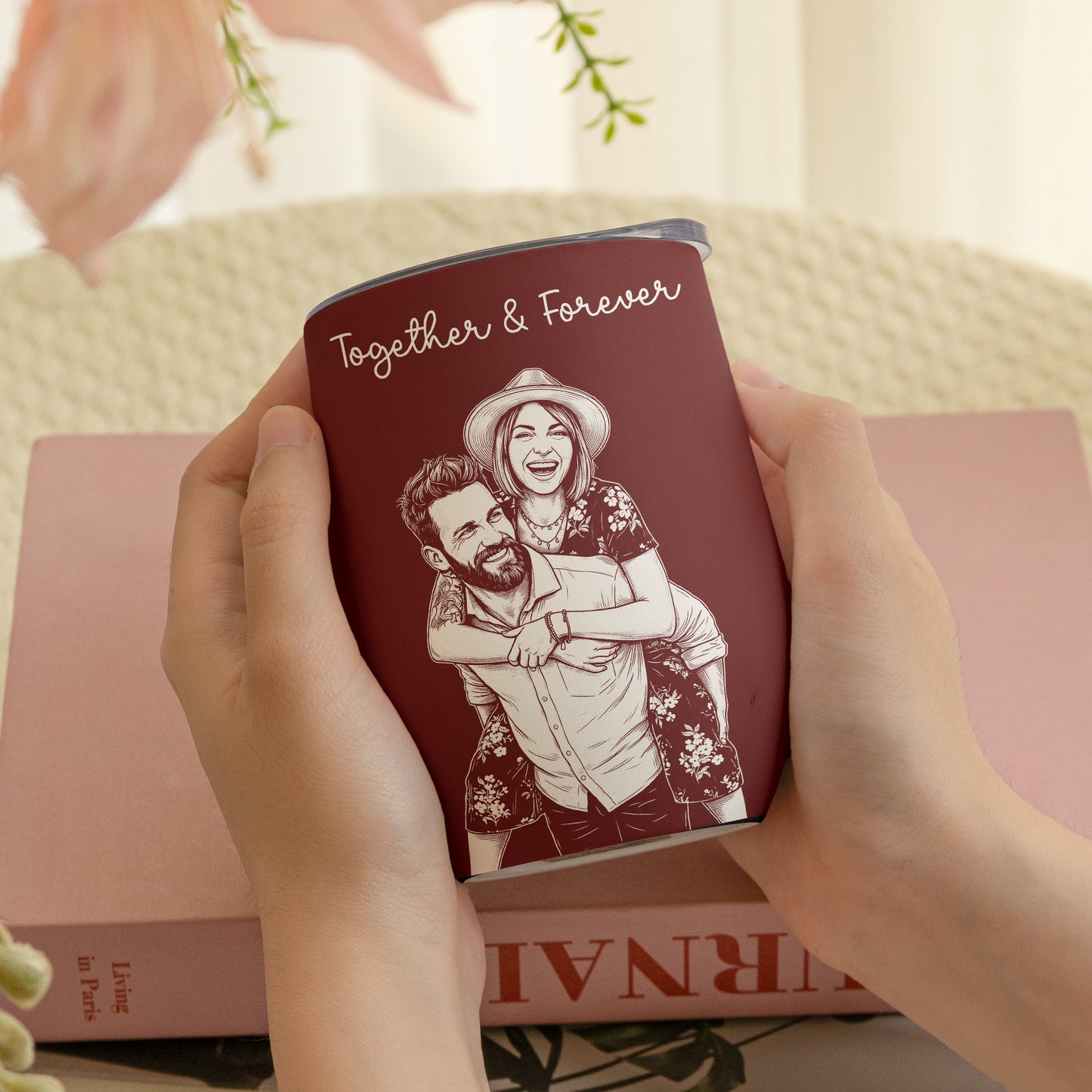 Custom-Couple-Photo-Sketch-Line-Art-Anniversary-Gift-For-Him-Her-Personalized-Wine-Tumbler-4