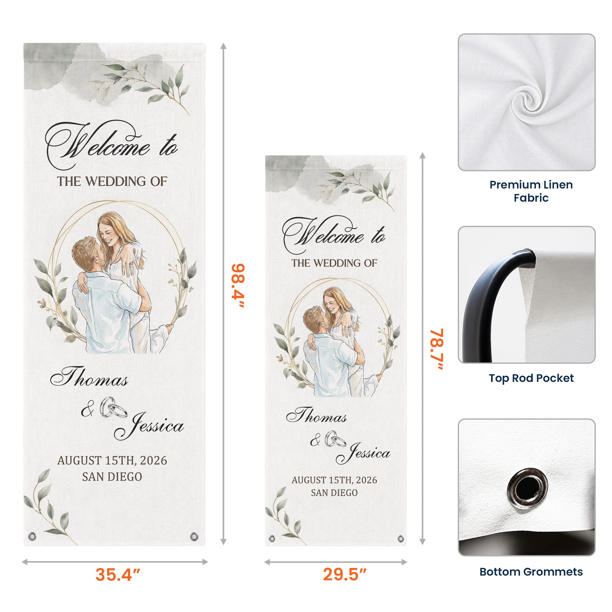 Custom-Couple-Photo-Watercolor-Art-Wedding-Welcome-Sign-Personalized-Welcome-Sign-6