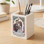 Custom-Couple-Portrait-Till-Death-Do-Us-Part-Day-Of-The-Dead-Personalized-Pen-Holder-5