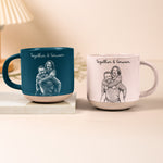 Custom-Couple-Sketch-Line-Art-Anniversary-Gift-Personalized-Mug-2