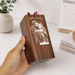 Custom-Couple-Sketch-Line-Art-Anniversary-Gift-Personalized-Pen-Holder-With-Clock-3