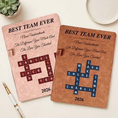 Custom Crosswords Scrabble Thank You Bulk Gifts For Coworker Team - Personalized Clipboard