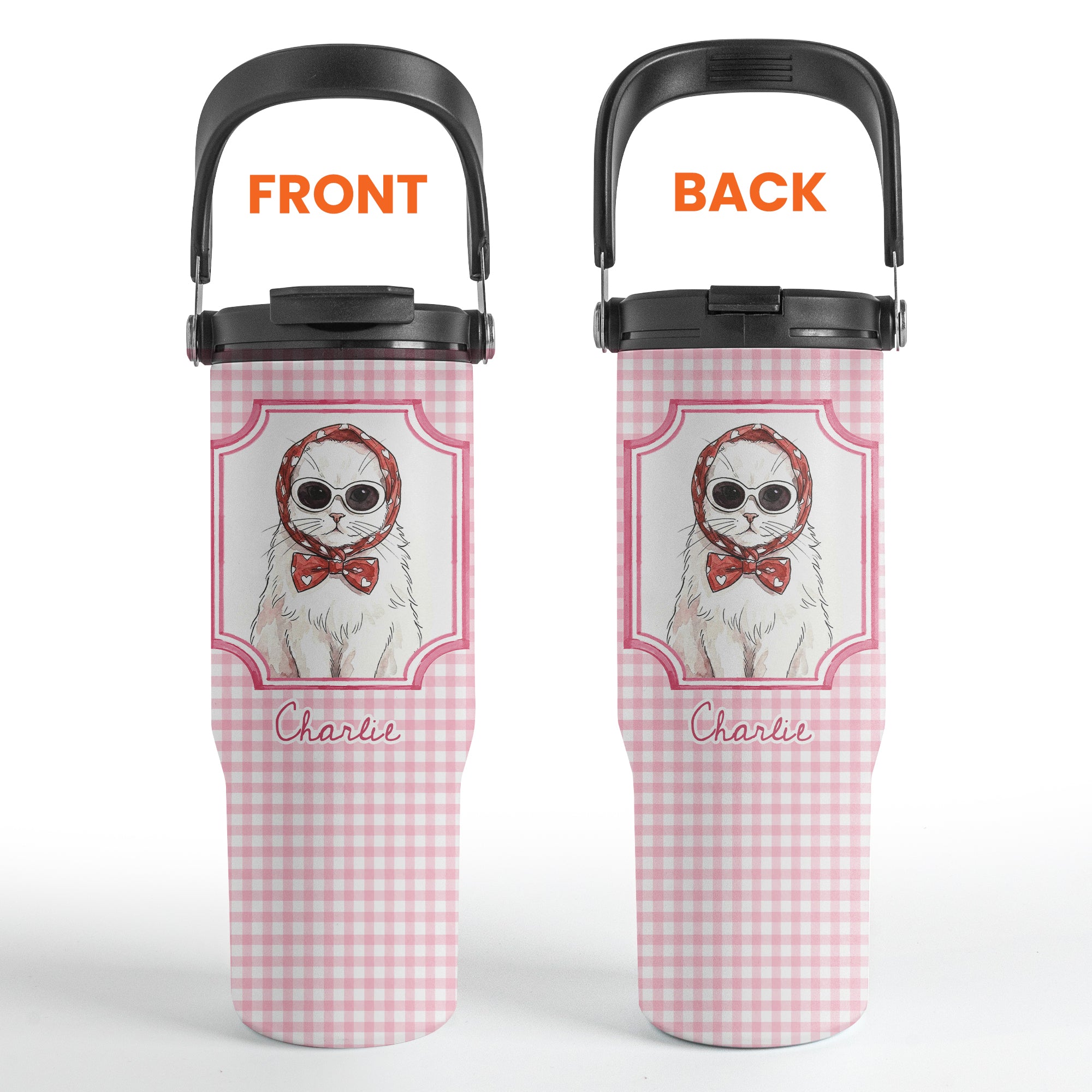 Custom-Cup-With-Pet-Photo-Watercolor-Art-Striped-Pattern-Personalized-30oz-Tumbler-5