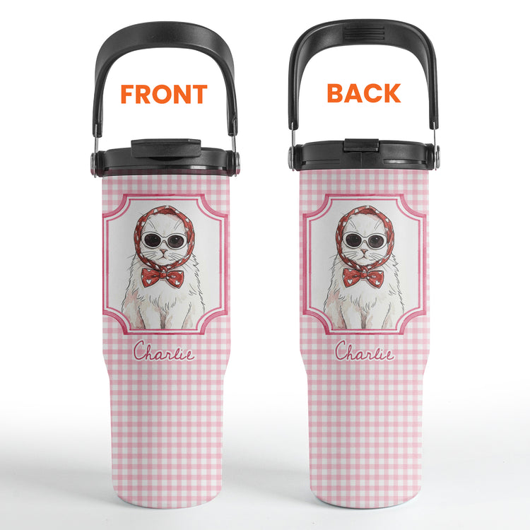 Custom-Cup-With-Pet-Photo-Watercolor-Art-Striped-Pattern-Personalized-30oz-Tumbler-5