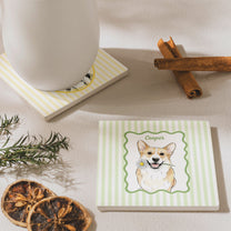 Custom-Cup-With-Pet-Photo-Watercolor-Art-Striped-Pattern-Personalized-Coaster-5