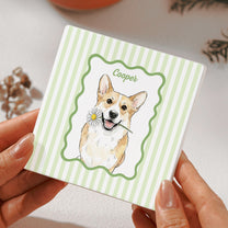 Custom-Cup-With-Pet-Photo-Watercolor-Art-Striped-Pattern-Personalized-Coaster-7