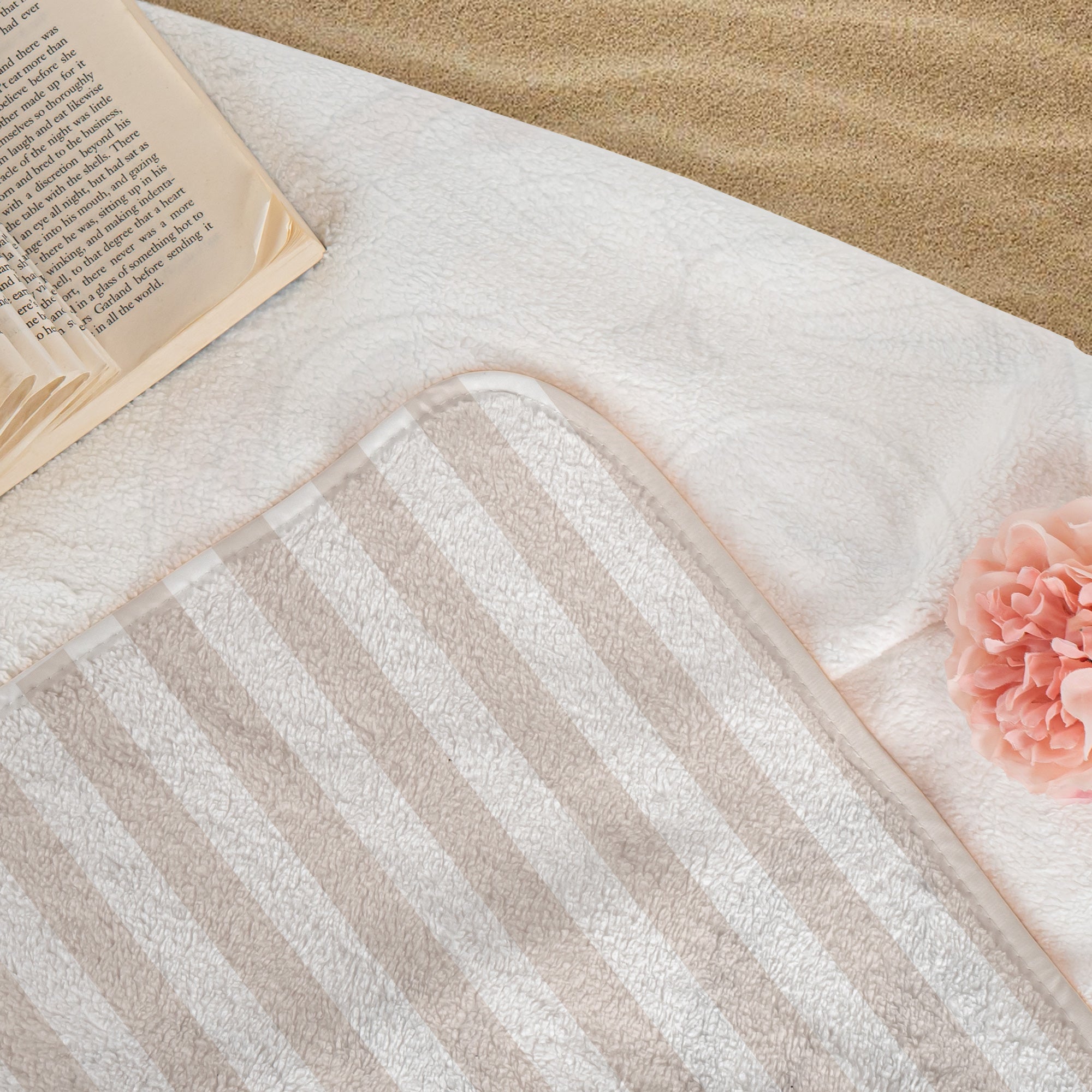 Custom-Cute-Pet-Photo-Watercolor-Striped-Pattern-Personalized-Beach-Towel-5
