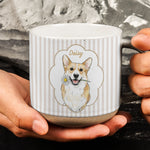 Custom-Cute-Pet-Photo-Watercolor-Striped-Pattern-Personalized-Pottery-Mug-3