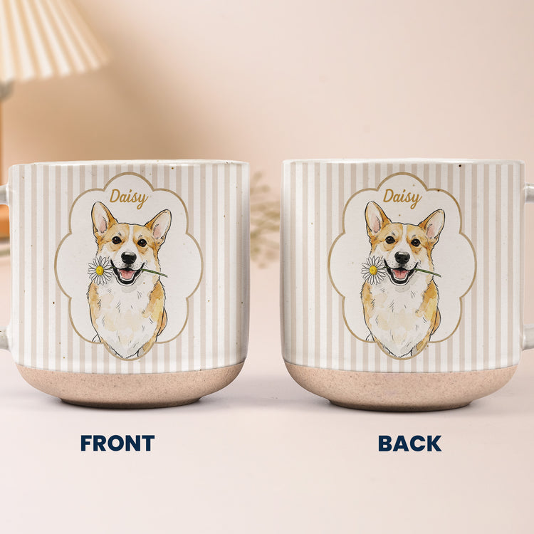 Custom-Cute-Pet-Photo-Watercolor-Striped-Pattern-Personalized-Pottery-Mug-6