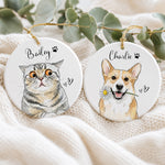 Custom-Cute-Pet-Portrait-Watercolor-Art-Gift-For-Pet-Lovers-Pet-Loss-Gifts-Personalized-Ornament-2